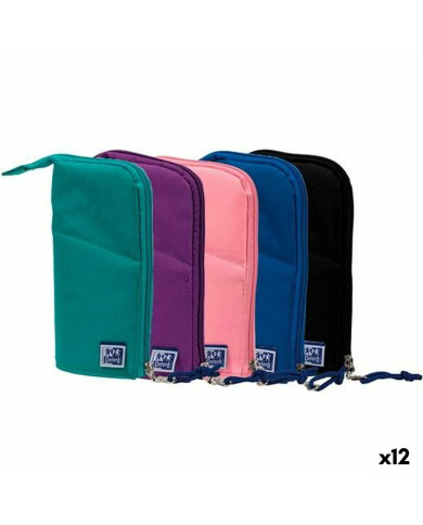 Pencil Holder Case Oxford Kangoo Teens Multicolour (12 Units)