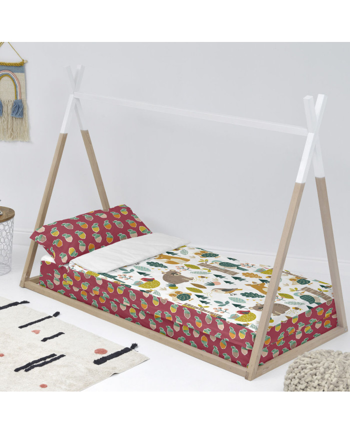 Quilted Zipper Bedding HappyFriday Moshi Moshi Harvestwood Multicolour 42 x 20 x 50 cm