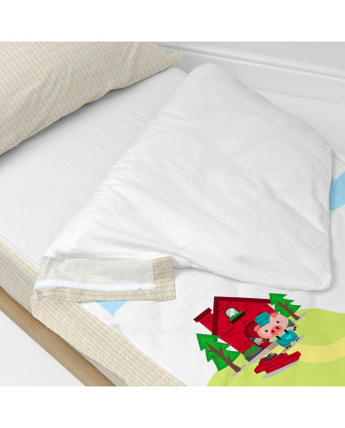 Quilted Zipper Bedding HappyFriday Mr Fox Piggys Multicolour 42 x 20 x 50 cm
