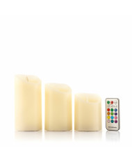 Multicolour Flame-Effect LED Candles with Remote Control Lendles InnovaGoods White 3 Units (Refurbished A)