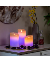 Multicolour Flame-Effect LED Candles with Remote Control Lendles InnovaGoods White 3 Units (Refurbished A)