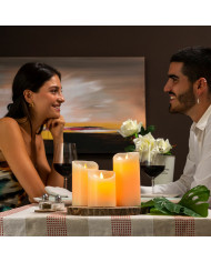 Multicolour Flame-Effect LED Candles with Remote Control Lendles InnovaGoods White 3 Units (Refurbished A)