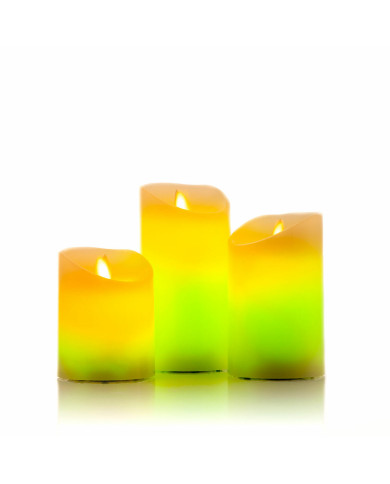 Multicolour Flame-Effect LED Candles with Remote Control Lendles InnovaGoods White 3 Units (Refurbished A)