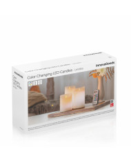 Multicolour Flame-Effect LED Candles with Remote Control Lendles InnovaGoods White 3 Units (Refurbished A)