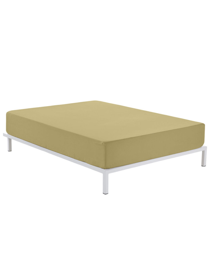Fitted sheet Alexandra House Living Sand 150 x 200 x 30 cm