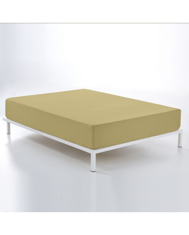 Fitted sheet Alexandra House Living Sand 150 x 200 x 30 cm