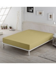 Fitted sheet Alexandra House Living Sand 150 x 200 x 30 cm