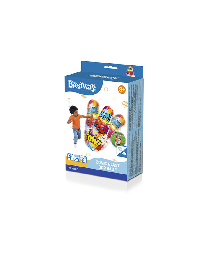 Children's Inflatable Boxing Punchbag with Stand Bestway Comics 119 cm