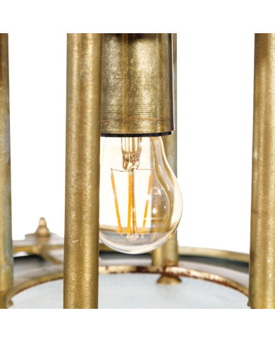 Ceiling Light Bronze Crystal Iron 40 W 240 V 35 x 35 x 28 cm Modern
