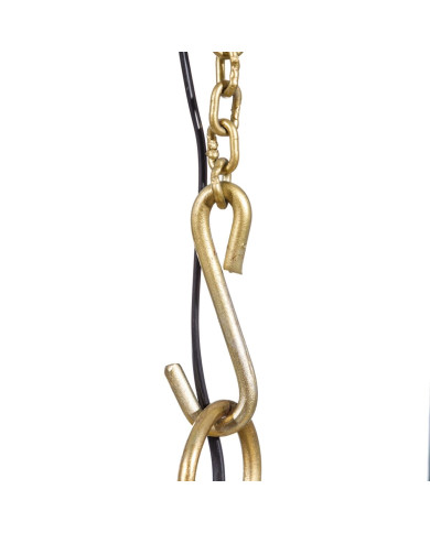 Ceiling Light Bronze Crystal Iron 40 W 240 V 35 x 35 x 28 cm Modern