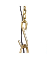 Ceiling Light Bronze Crystal Iron 40 W 240 V 35 x 35 x 28 cm Modern