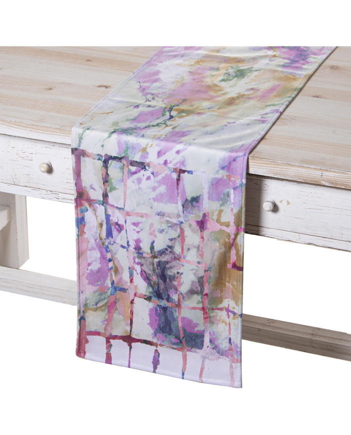Table Runner Alexandra House Living Multicolour Textile Velvet