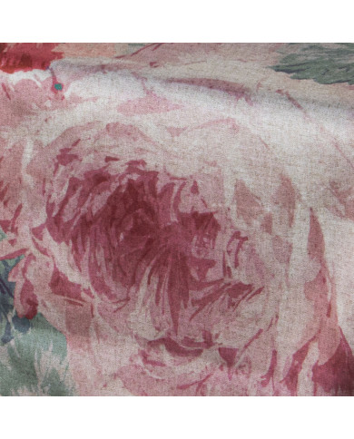 Table Runner Alexandra House Living Pink Textile Velvet Floral