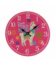 Wall Clock Gift Decor Llama