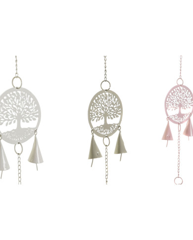 Hanging decoration DKD Home Decor Tree White (4 Units)