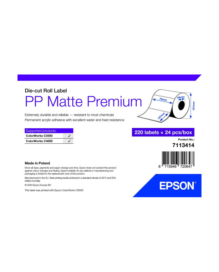 Printer Paper Epson 7113414 White (24 Units)