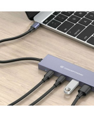 USB Hub Conceptronic HUBBIES13G Grey (1 Unit)