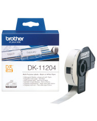 Multipurpose Printer Labels Brother DK11204 White Paper