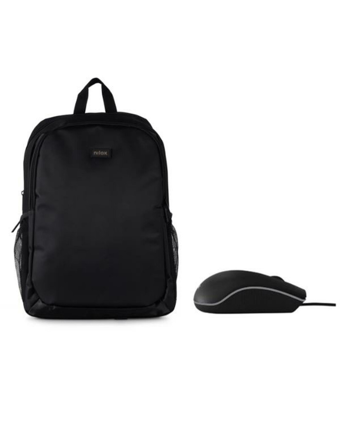 Laptop Backpack Nilox Black Multicolour