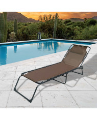 Sun-lounger Marbueno Brown 190 x 27 x 58 cm