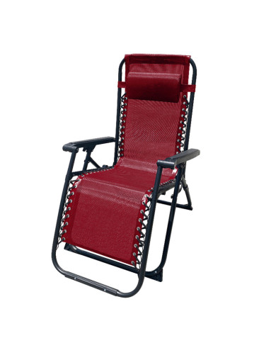 Folding Chair Marbueno Burgundy 90 x 108 x 66 cm