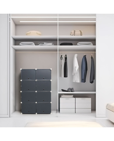 Portable Modular Shoe Cabinet InnovaGoods Grey