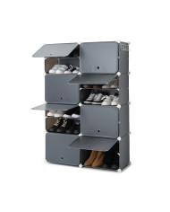 Portable Modular Shoe Cabinet InnovaGoods Grey