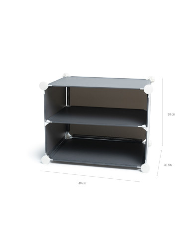 Portable Modular Shoe Cabinet InnovaGoods Grey