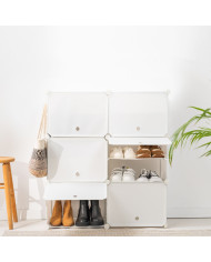 Portable Modular Shoe Cabinet InnovaGoods White
