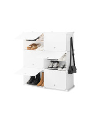 Portable Modular Shoe Cabinet InnovaGoods White