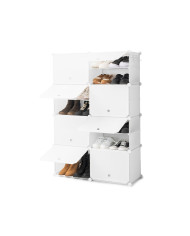 Portable Modular Shoe Cabinet InnovaGoods White
