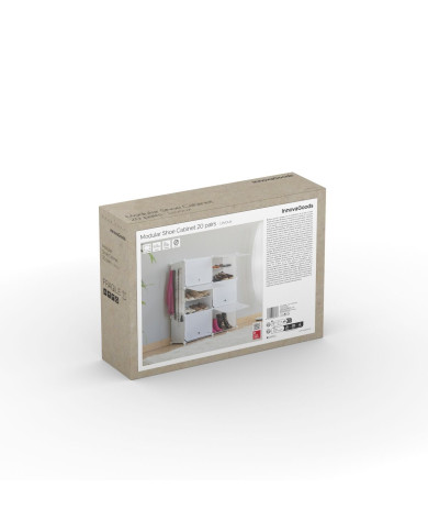 Portable Modular Shoe Cabinet InnovaGoods White