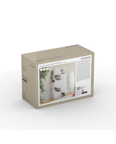 Portable Modular Shoe Cabinet InnovaGoods White
