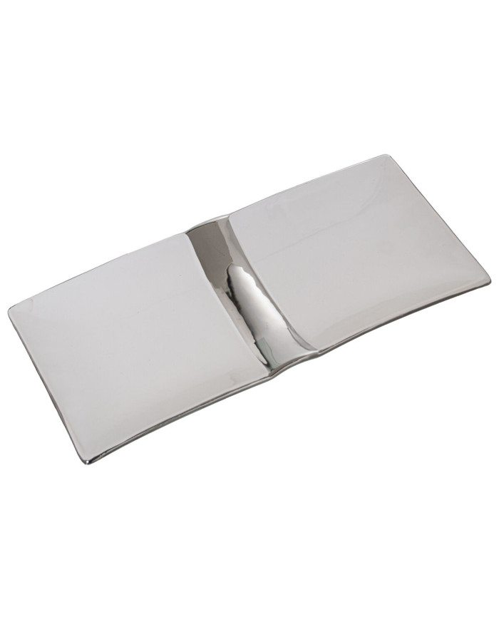 Centerpiece Alexandra House Living White Silver Ceramic 31 x 14 x 3 cm