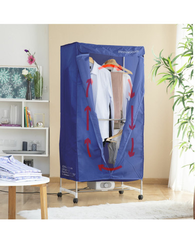 Portable Electric Dryer with 2 Levels Dupledry Blue InnovaGoods 1200 W