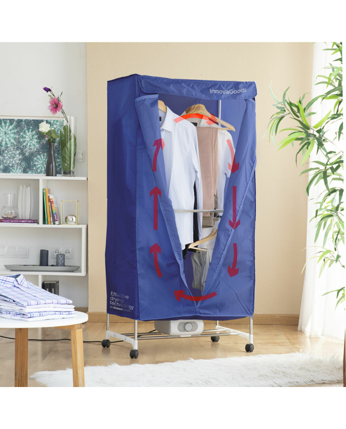 Portable Electric Dryer with 2 Levels Dupledry Blue InnovaGoods 1200 W