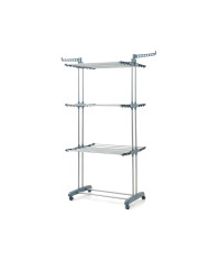 Folding Vertical Clothes Dryer with Wheels Dolver InnovaGoods 24 Bars