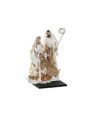 Christmas nativity set Home ESPRIT White Golden Aluminium 27 x 24 x 40 cm