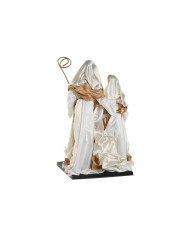 Christmas nativity set Home ESPRIT White Golden Aluminium 27 x 24 x 40 cm
