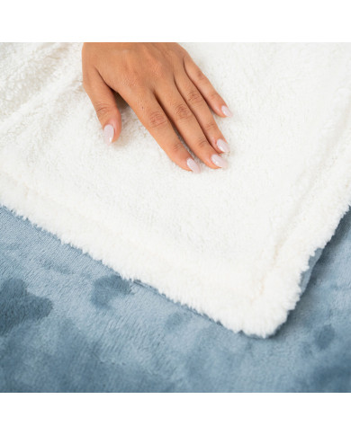 Electric Blanket Heklet InnovaGoods White Grey 130 x 180 cm 160 W