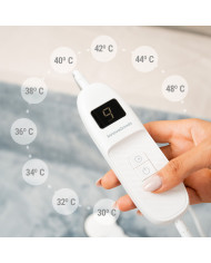 Electric Blanket Heklet InnovaGoods White Grey 130 x 180 cm 160 W