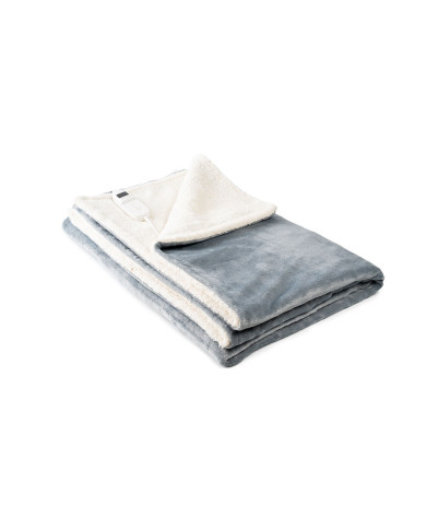Electric Blanket Heklet InnovaGoods White Grey 130 x 180 cm 160 W
