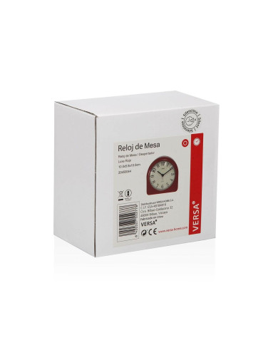 Table clock Versa Luxa Red