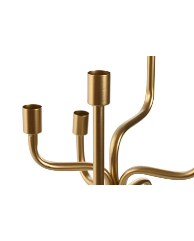 Candle Holder Home ESPRIT Golden Metal 25 x 25 x 51 cm