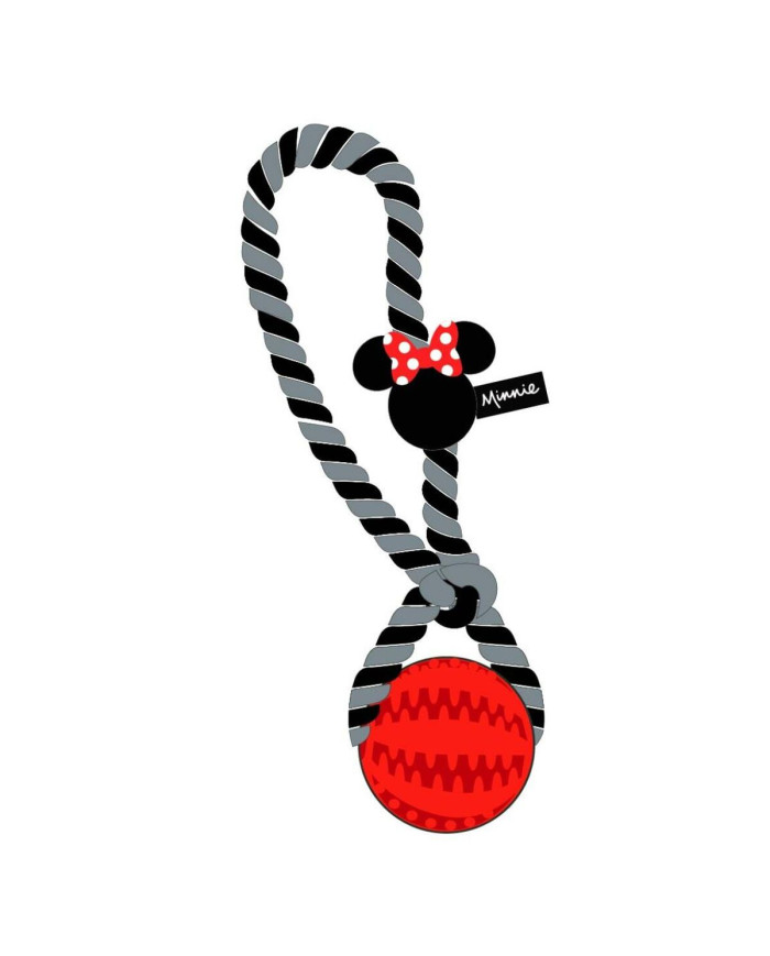 Dog toy Minnie Mouse Red Polyester Cotton TPR 10 x 30 x 7 cm 7 x 30 x 10 cm