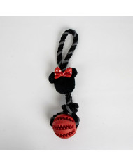 Dog toy Minnie Mouse Red Polyester Cotton TPR 10 x 30 x 7 cm 7 x 30 x 10 cm
