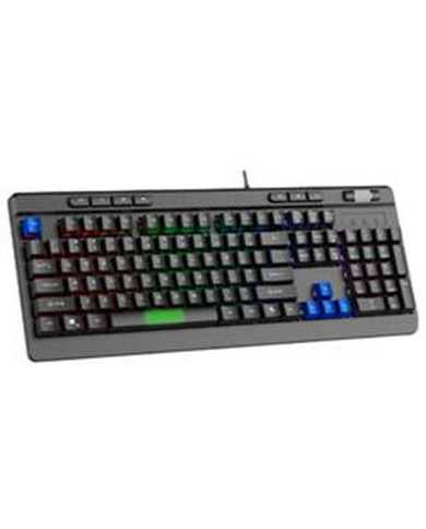 Gaming Keyboard Sparco SPMEMKEYBESP Black Spanish Qwerty