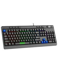 Gaming Keyboard Sparco SPMEMKEYBESP Black Spanish Qwerty