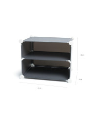 Shoe cupboard Grey (Refurbished B)