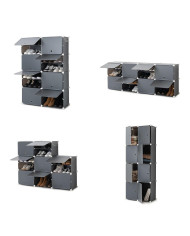 Shoe cupboard Grey (Refurbished B)